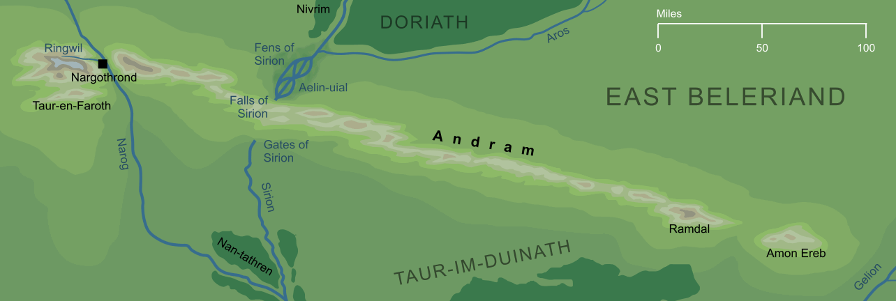 Map of the Andram