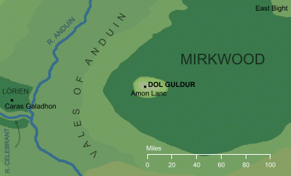 Map of Dol Guldur