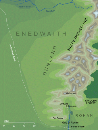 Map of Dunland