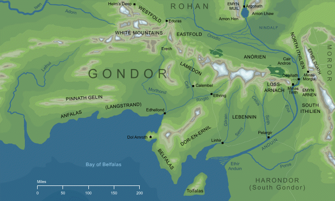 Gondor, from Encyclopedia of Arda