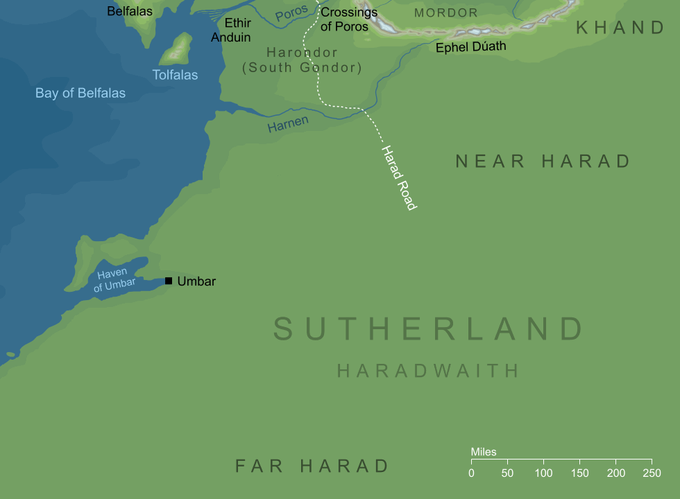 Map of Sutherland