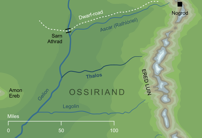 Map of the river Thalos