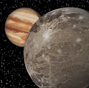 The satellite Ganymede