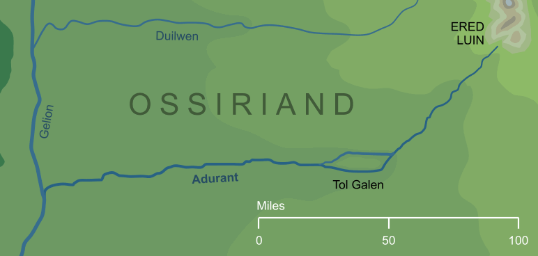 Map of the River Adurant