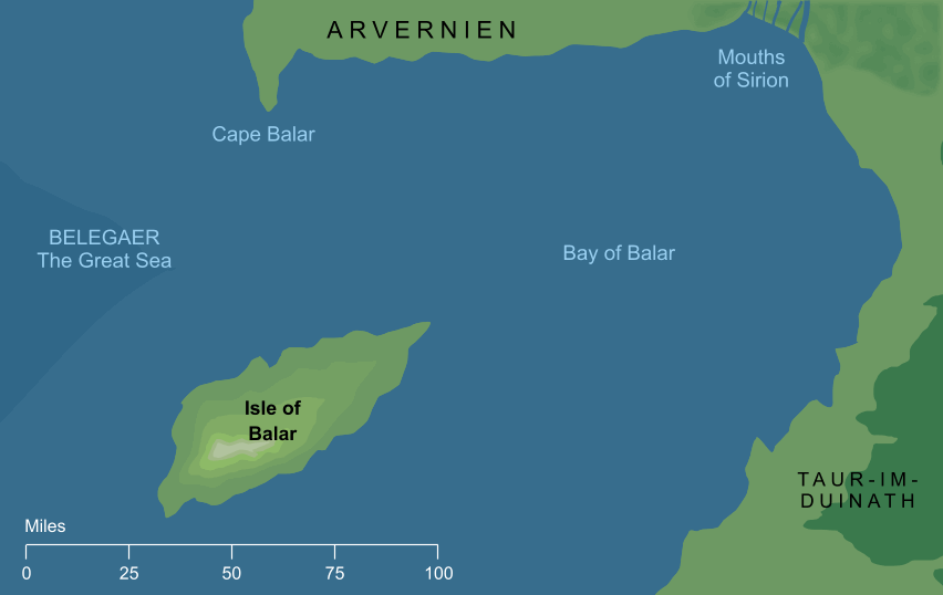 Map of the Isle of Balar