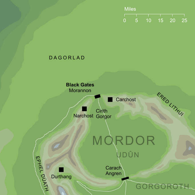 Map of the Black Gates