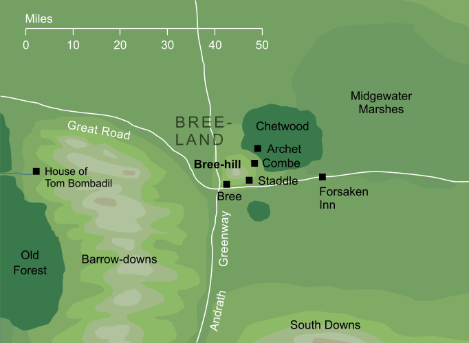 Map of Bree-hill
