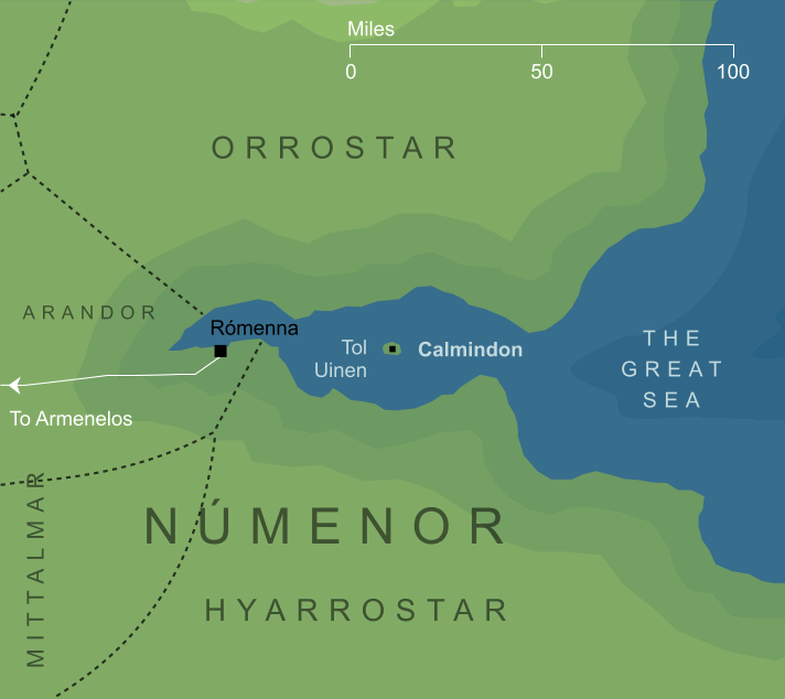 Map of the Calmindon