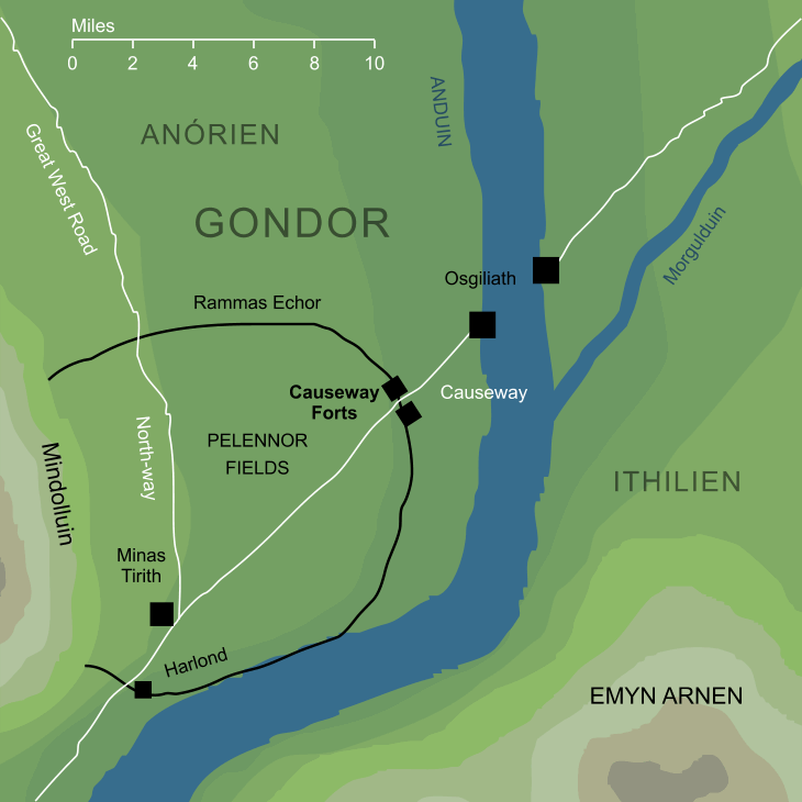 Map of the Causeway Forts