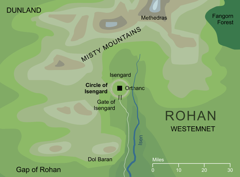 Map of the Circle of Isengard