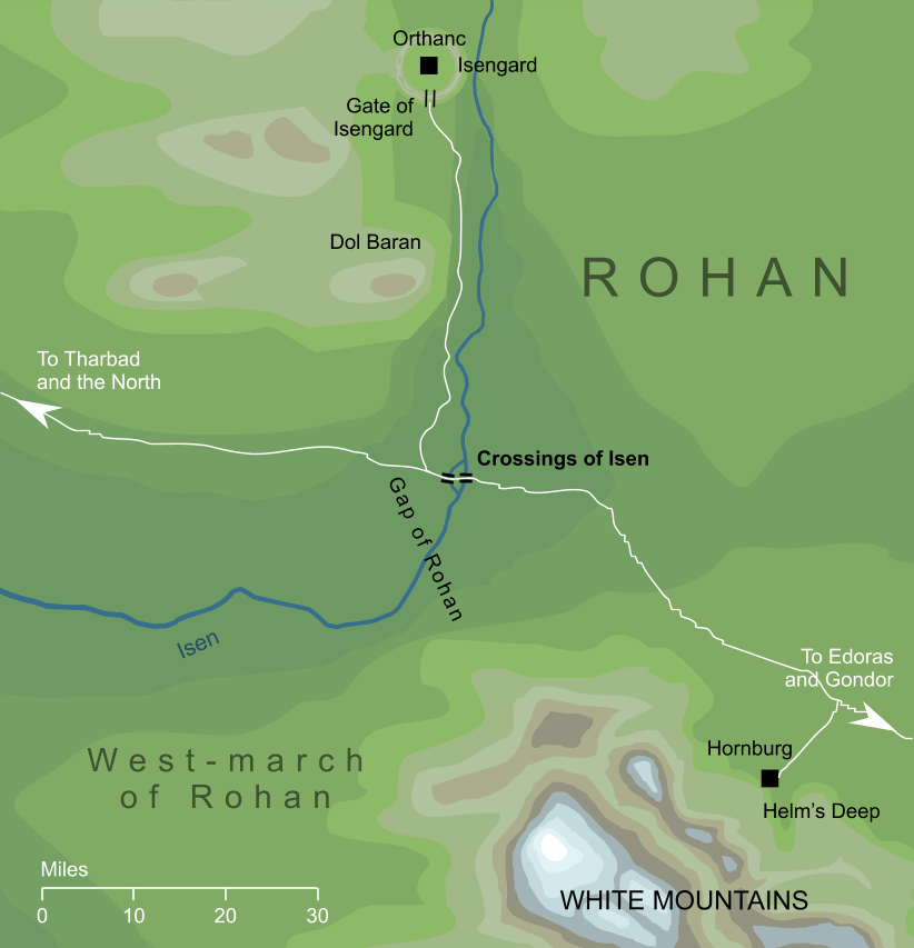 Map of the Crossings of Isen