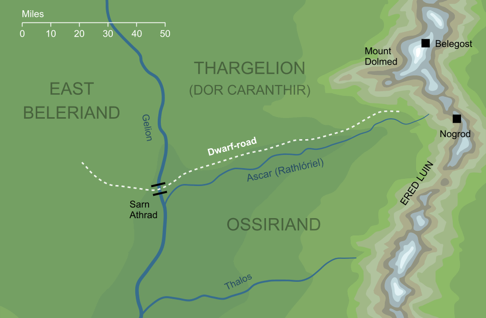 Map of the Dwarf-road