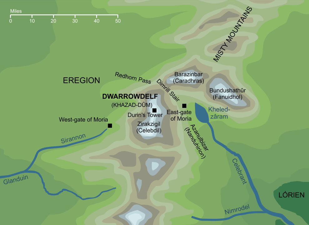 Map of the Dwarrowdelf