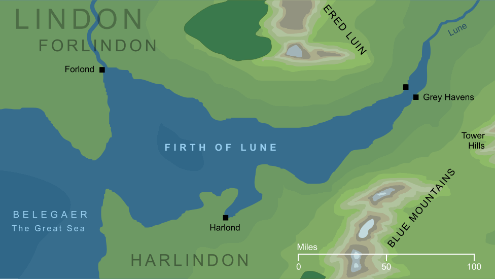 Map of the Firth of Lune