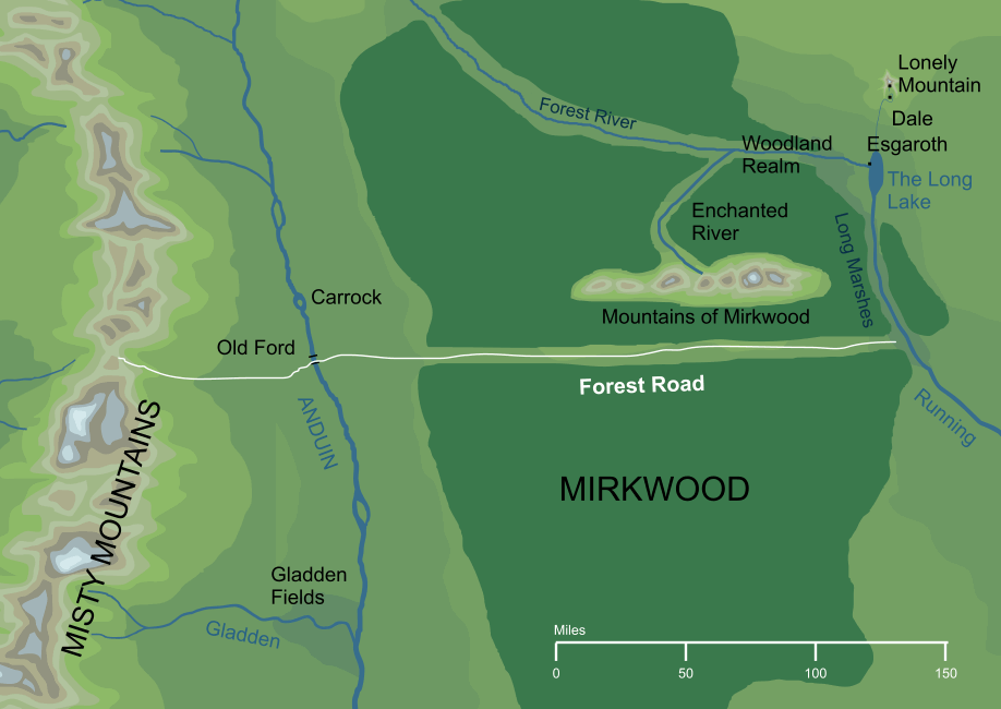 Map of the Forest Road