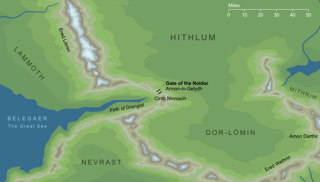 Map of the Gate of the Noldor