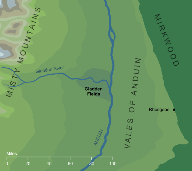 Map of the Gladden Fields