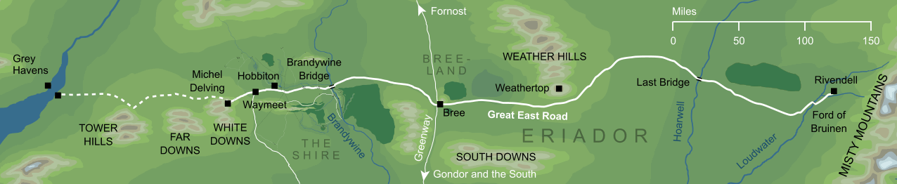 Map of the Great East Road