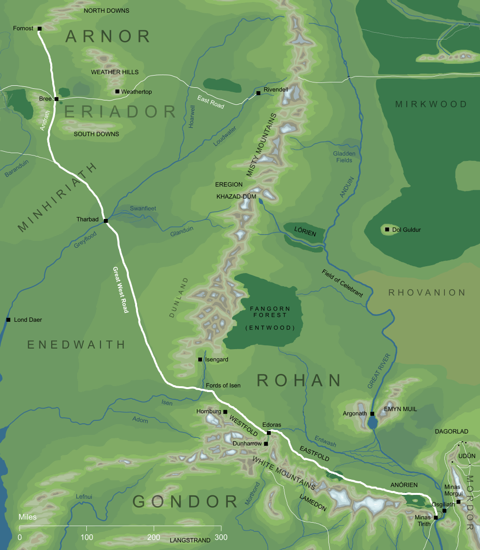 Map of the Great West Road