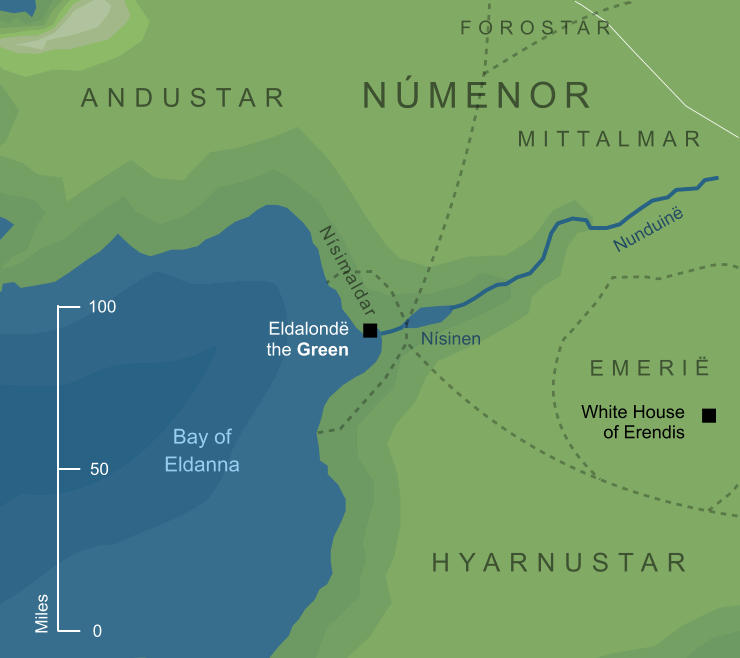 Map of Eldalondë the Green