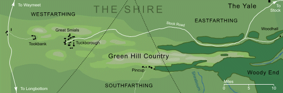 Map of the Green Hills of the Shire