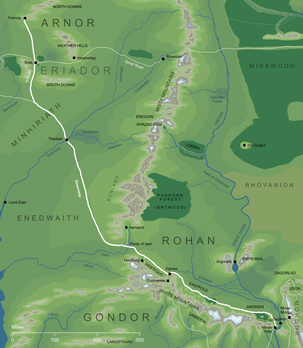 Map of the Greenway
