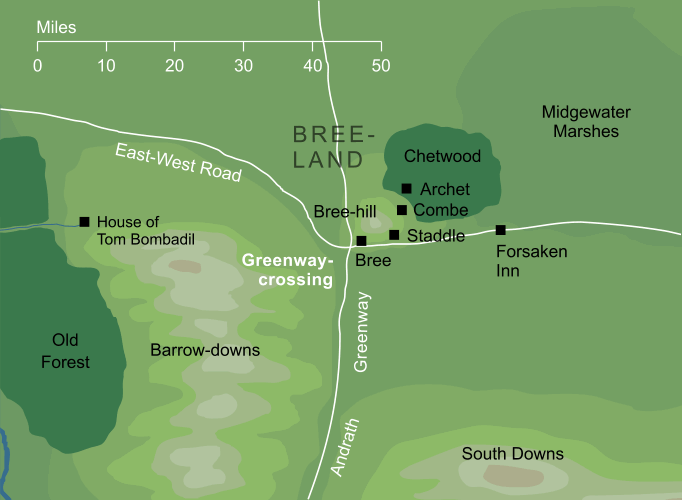 Map of the Greenway-crossing
