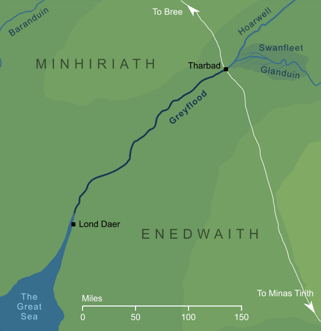 Map of the river Greyflood