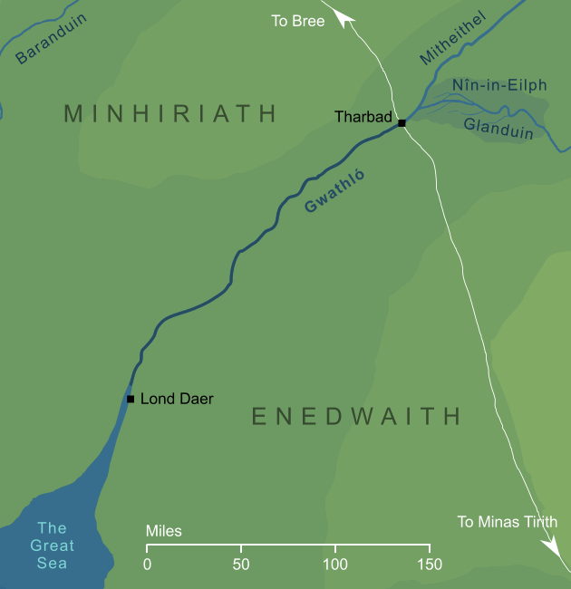 Map of the River Gwathló