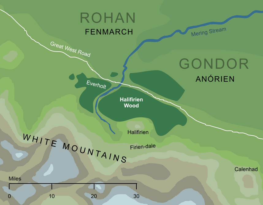 Map of the Halifirien Wood