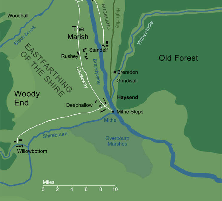 Map of Haysend