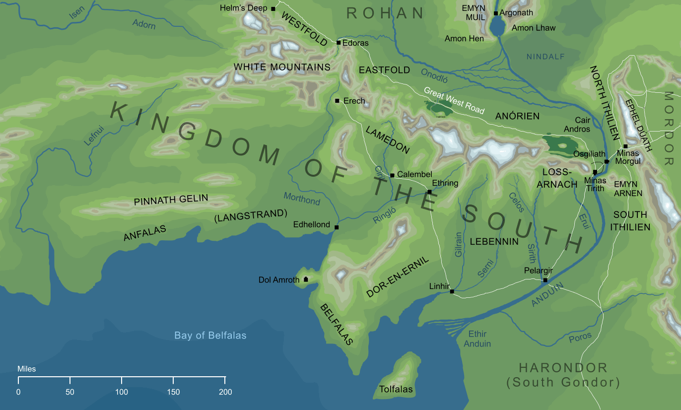 Map of the Kingdom of the South
