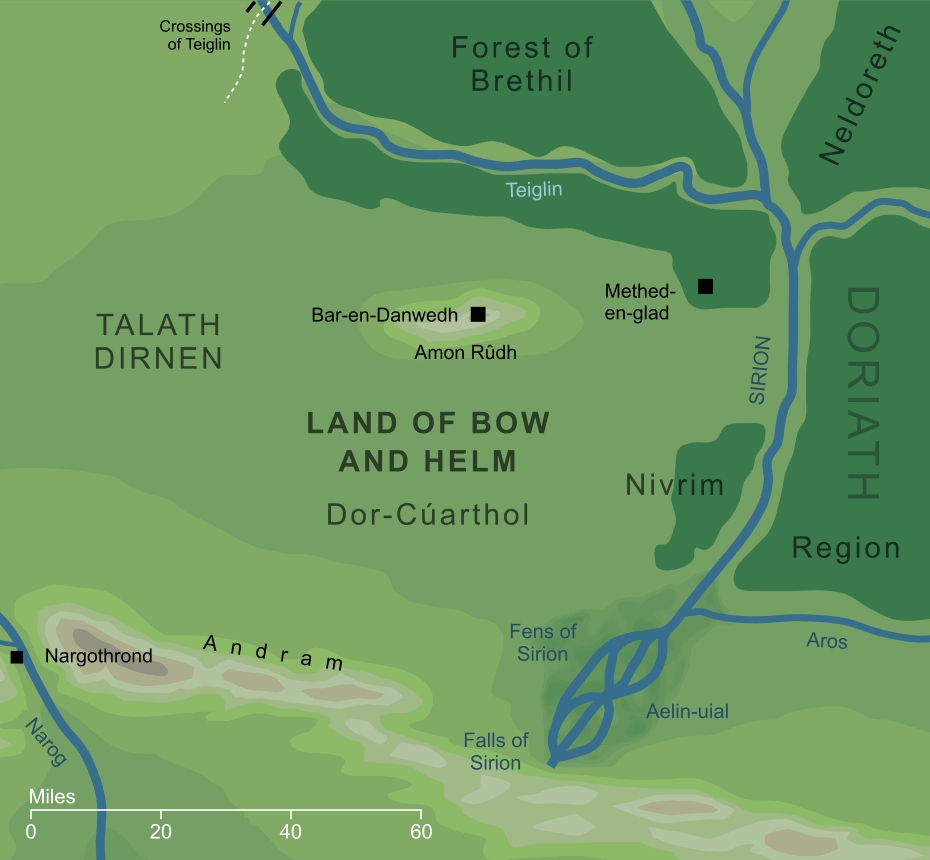 Map of the Land of Bow and Helm