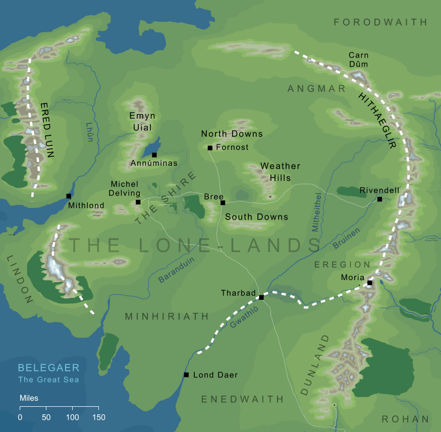 Map of the Lone-lands