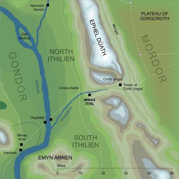 Map of Minas Ithil