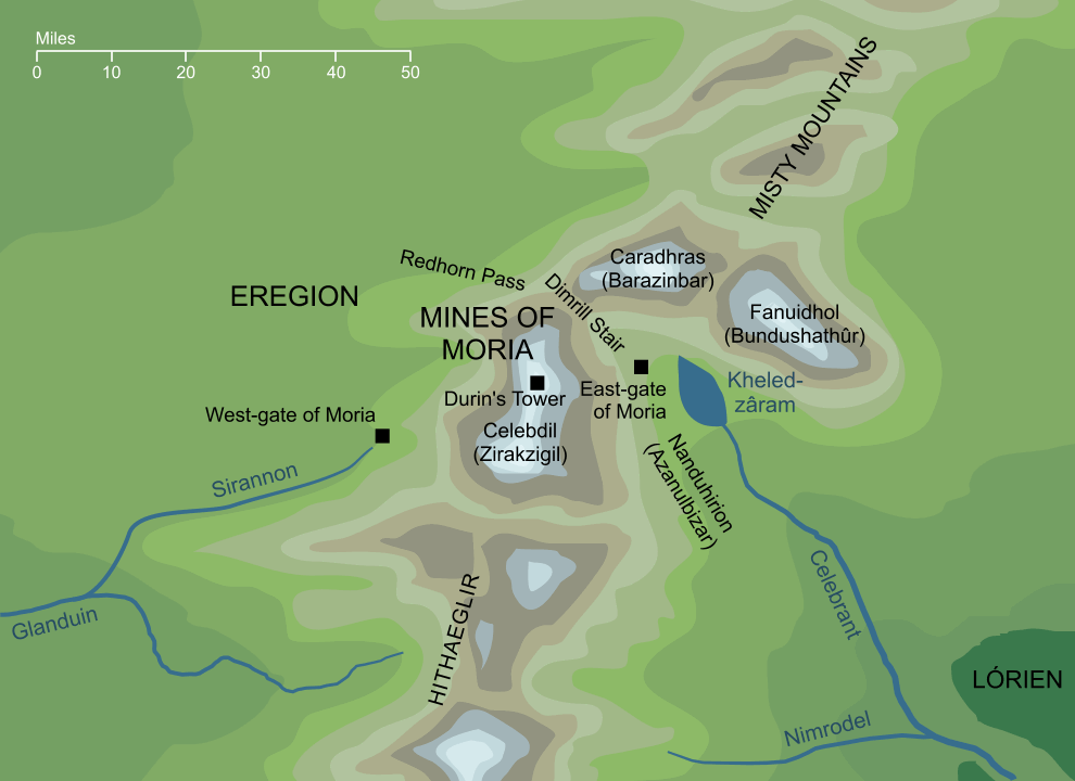 Map of the Mines of Moria