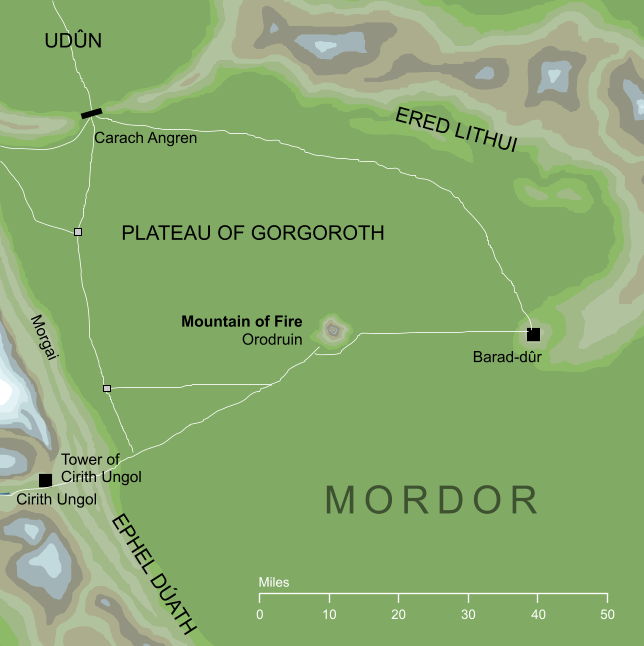 Map of the Mountain of Fire