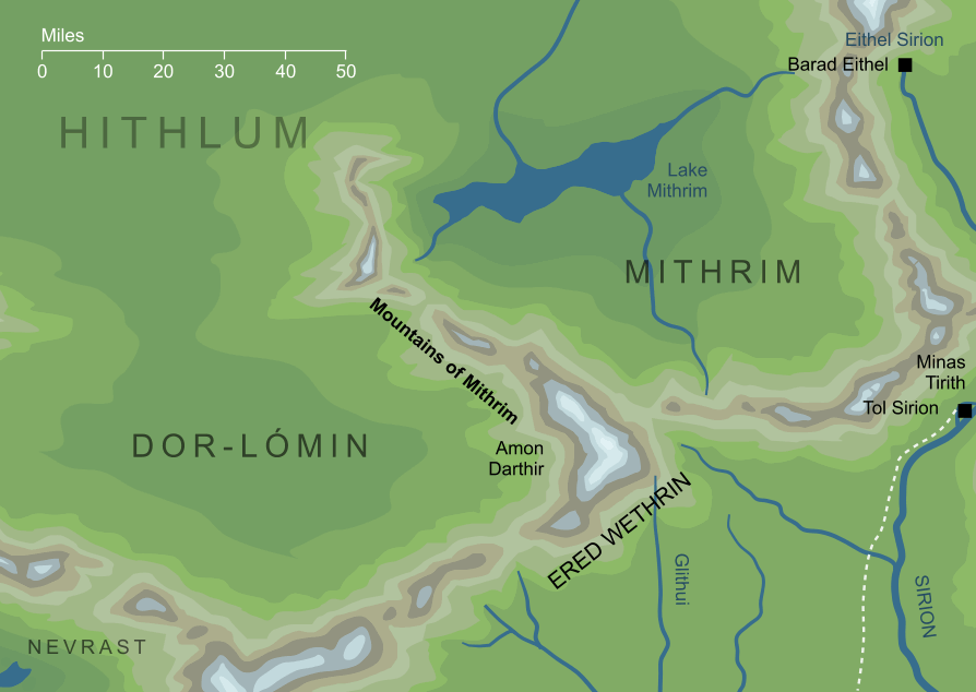 Map of the Mountains of Mithrim