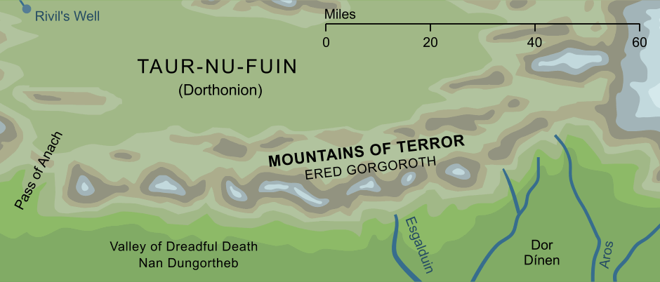 Map of the Mountains of Terror