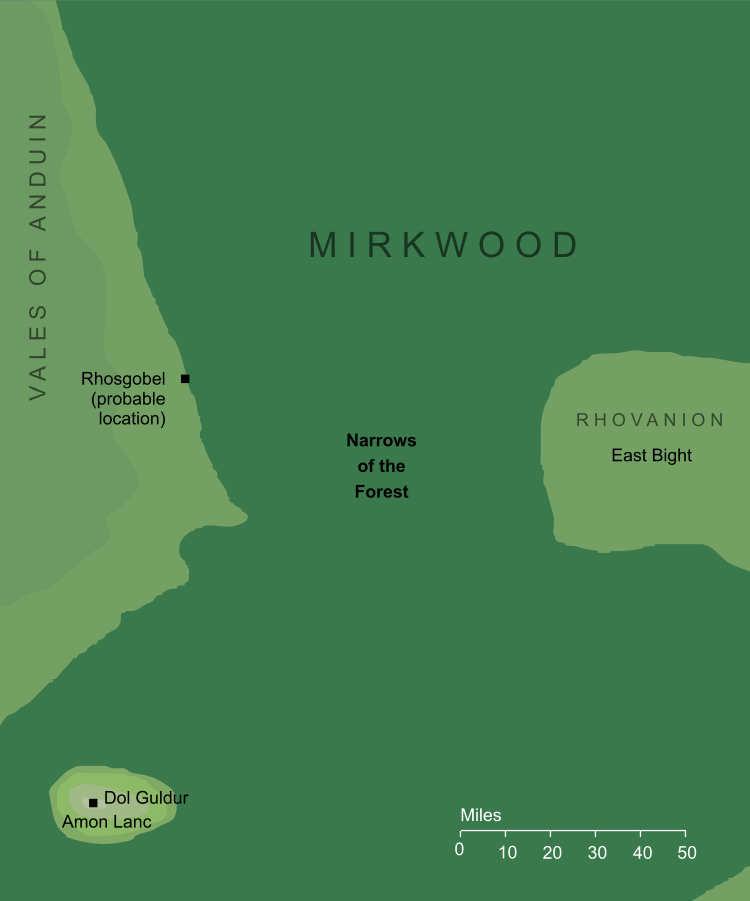 Map of the Narrows of the Forest