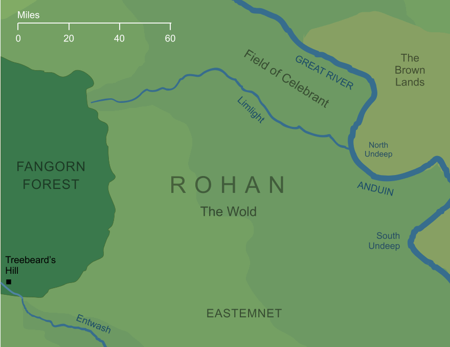 Map of the North-borders of Rohan