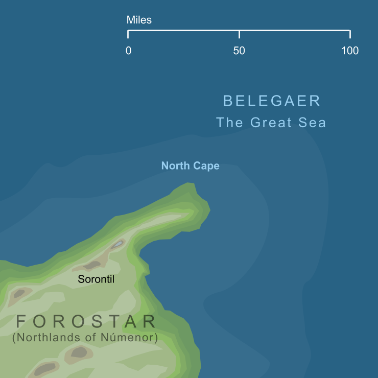 Map of the North Cape