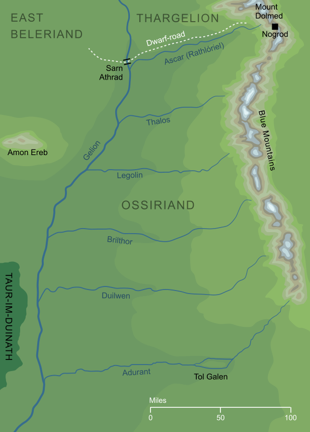 Map of Ossiriand