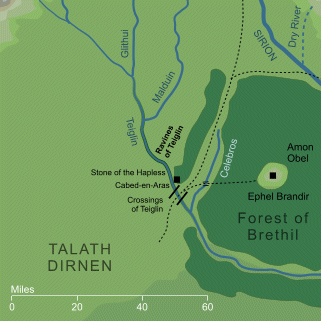 Map of the Ravines of Teiglin