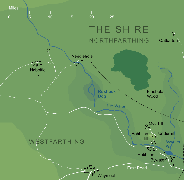 Map of Rushock Bog