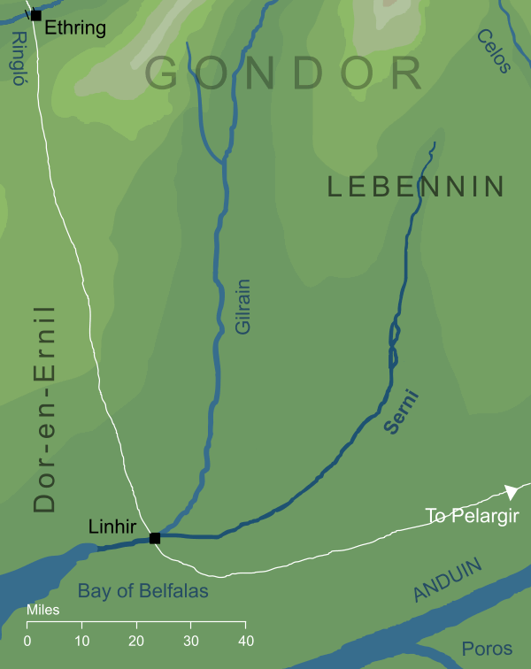 Map of the river Serni