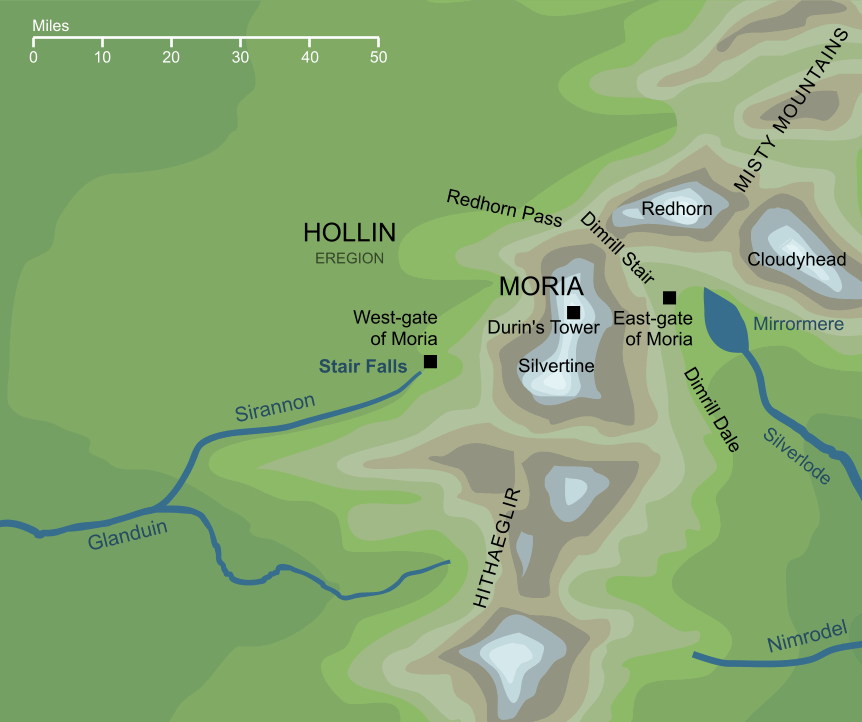 Map of the Stair Falls