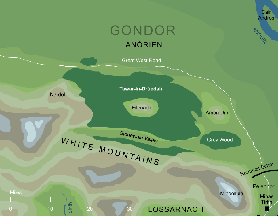 Map of Tawar-in-Drúedain