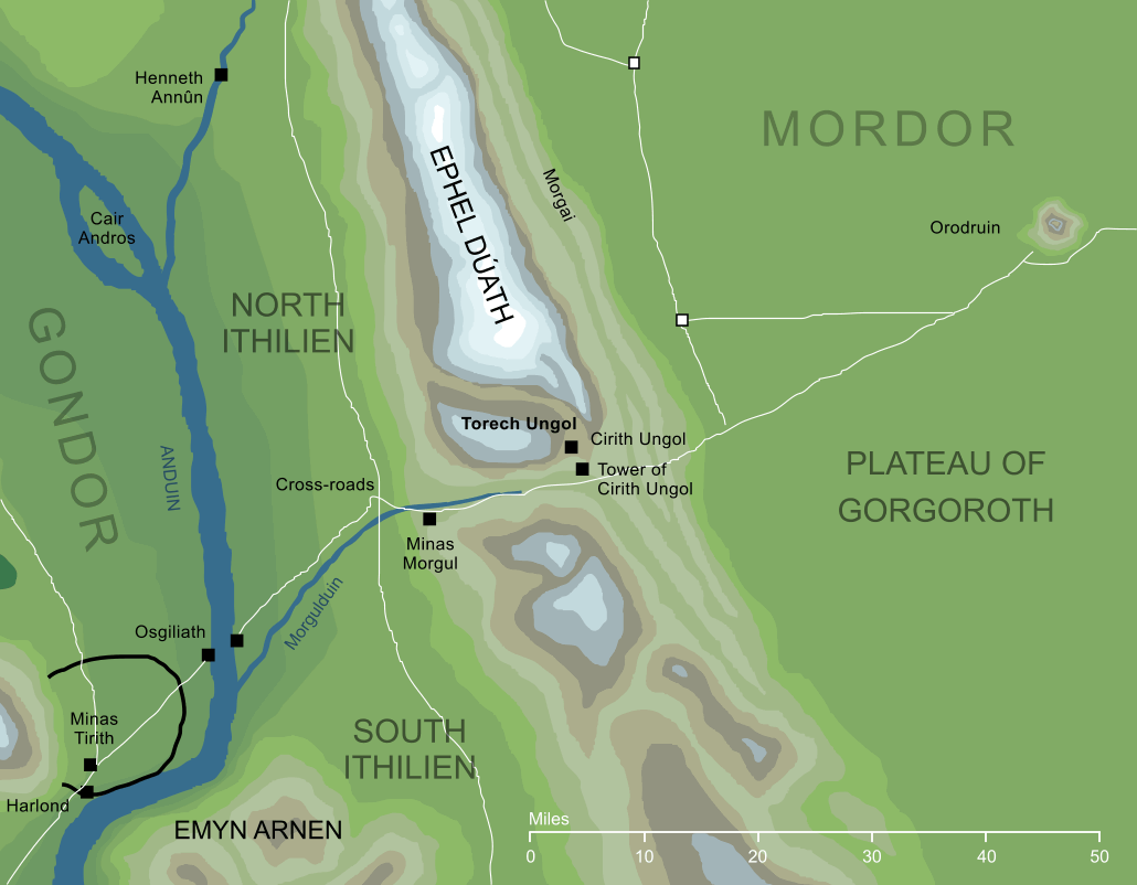 Map of Torech Ungol