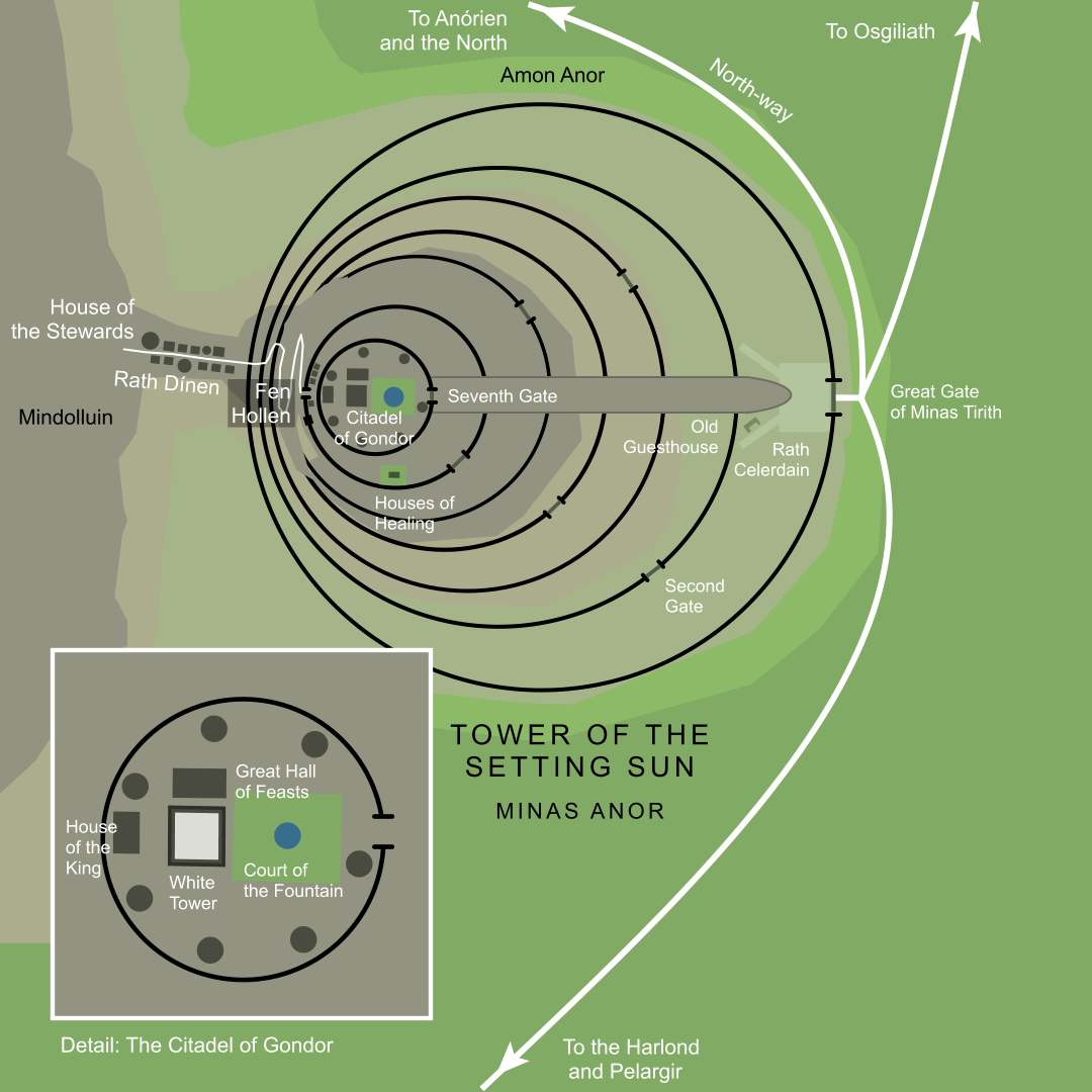 Map of the Tower of the Setting Sun